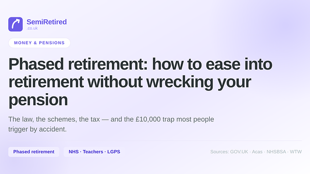Phased retirement in the UK: how to ease into retirement without wrecking your pension